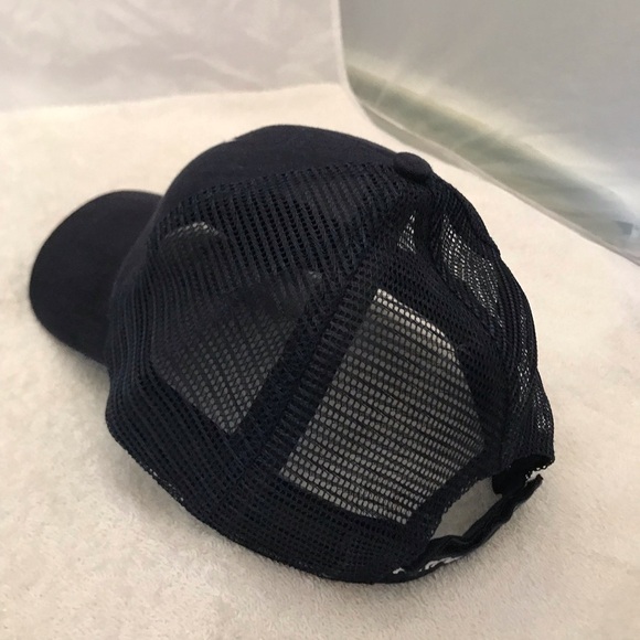 USA Crafted for U.S. Air Force  Adjustable Navy Blue Mesh Ball Cap - Picture 12 of 13